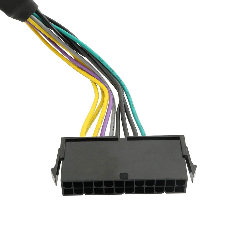 Longdex 11 Inch 24-Pin to 8-Pin 18AWG ATX PSU Power Supply Adapter Cable for Motherboards - Image 4